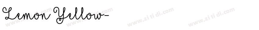 Lemon Yellow字体转换